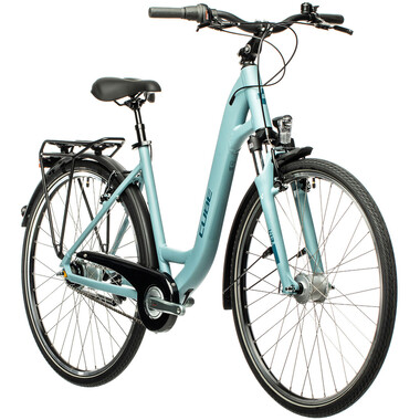 Bicicleta de paseo CUBE TOWN PRO WAVE Azul 2021 0